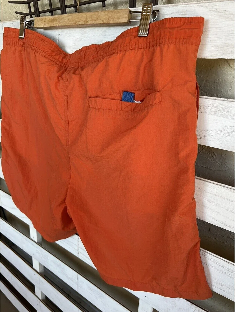 Chaps Ralph Lauren Men's Athletic Logo Swim Trunk Shorts Orange Size M
